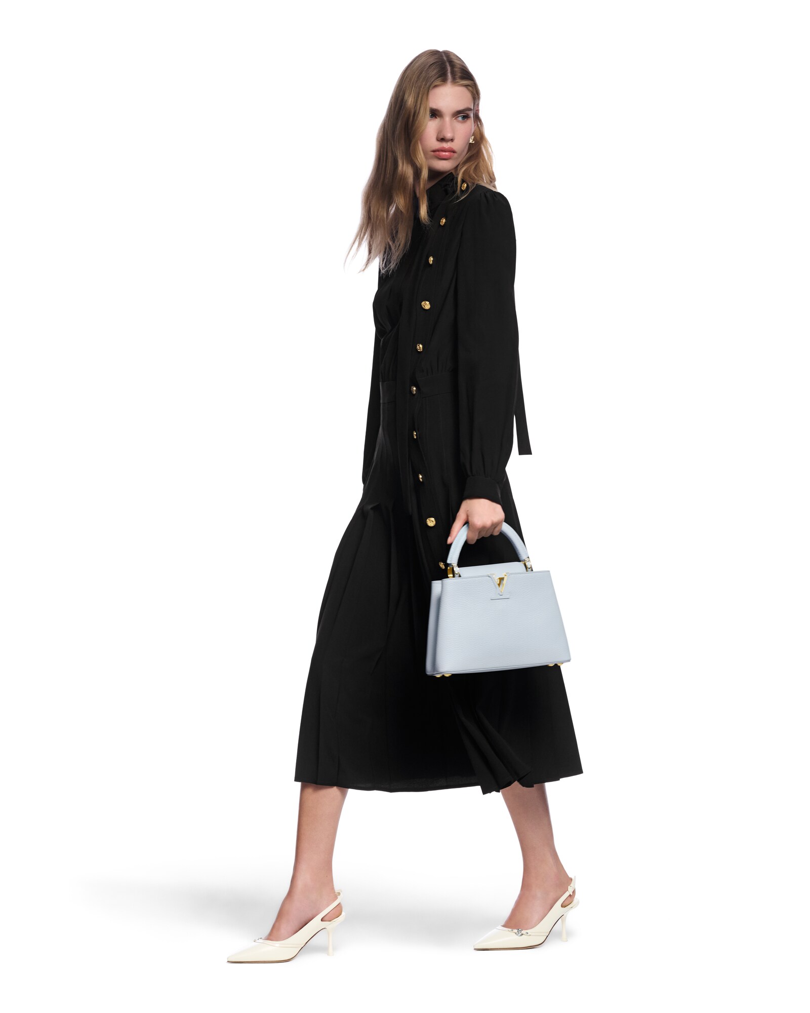 Ready-to-Wear Vestidos Long-Sleeved Pleat Dress | Louis Vuitton ®